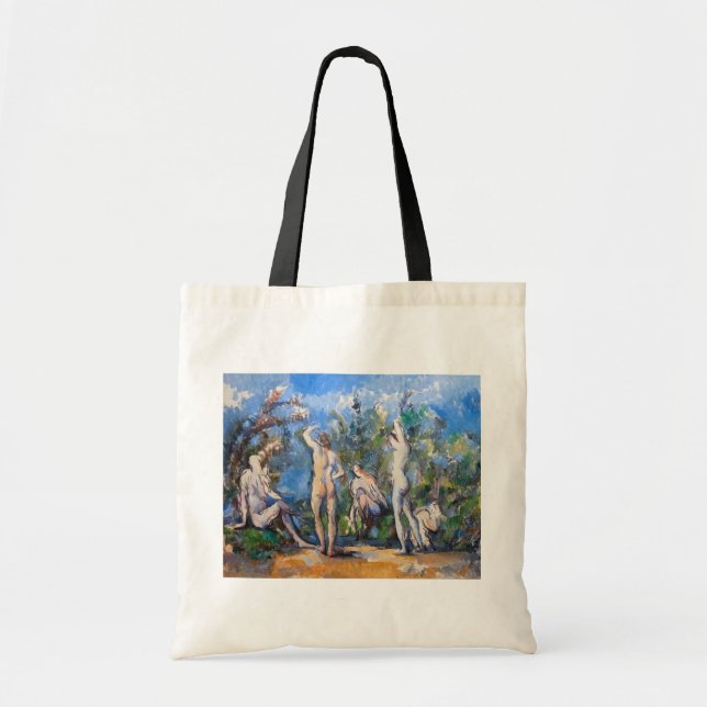 Bolso De Tela Paul Cezanne - Cinco Bathers (Frente)