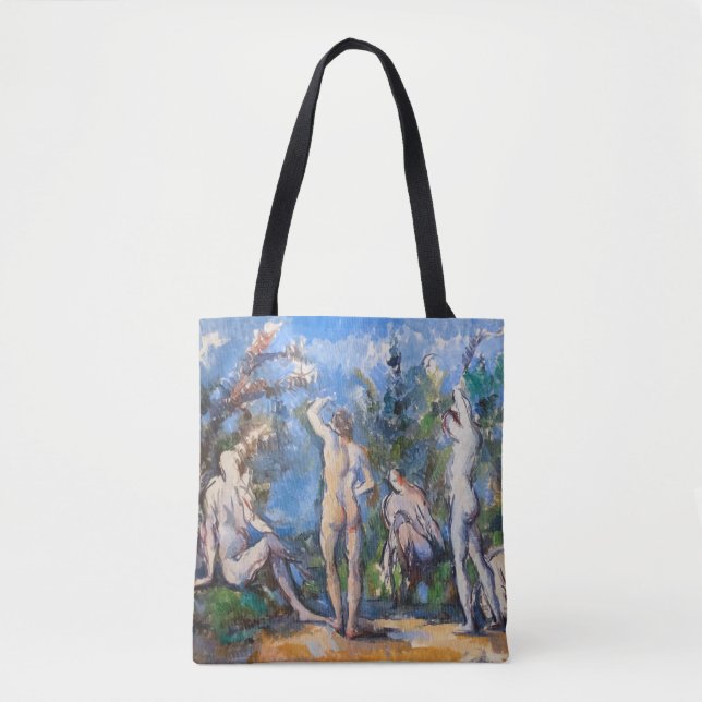 Bolso De Tela Paul Cezanne - Cinco Bathers (Anverso)