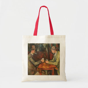 Bolso De Tela Paul Cezanne el   los jugadores de tarjeta,