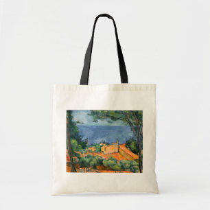 Bolso De Tela Paul Cezanne - Estaque con techos rojos
