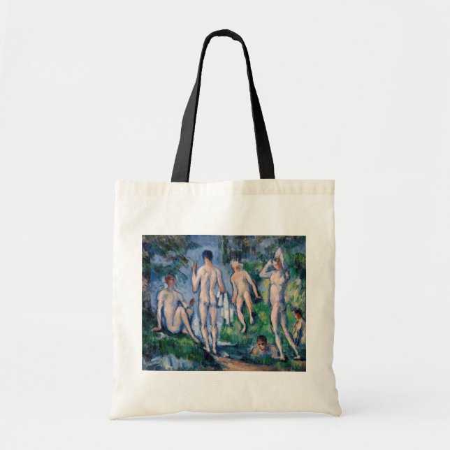 Bolso De Tela Paul Cezanne - Grupo de los Baños (Frente)