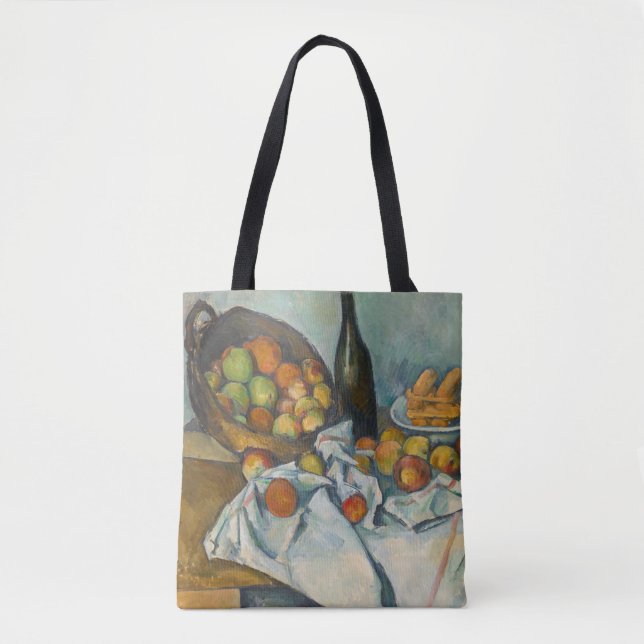 Bolso De Tela Paul Cezanne - La canasta de manzanas (Anverso)