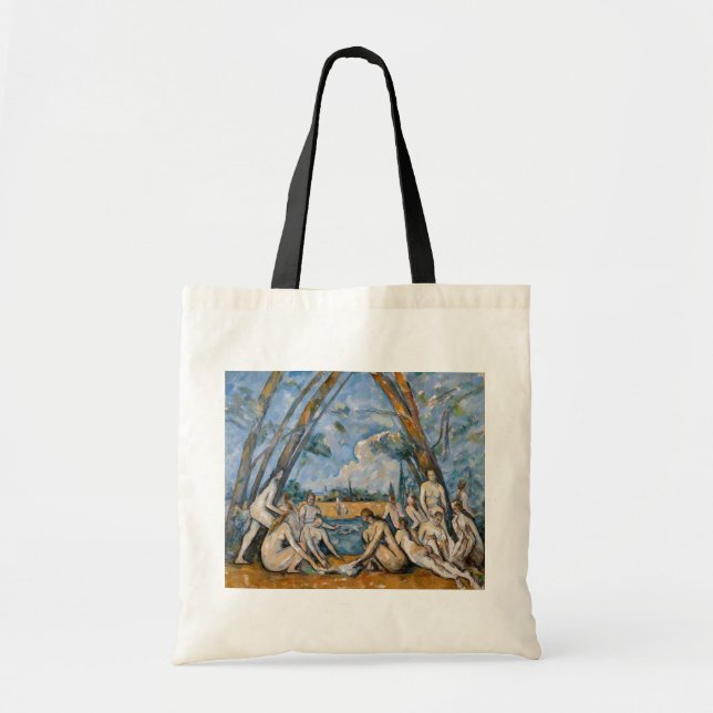 Bolso De Tela Paul Cezanne - Los grandes bañistas (Frente)