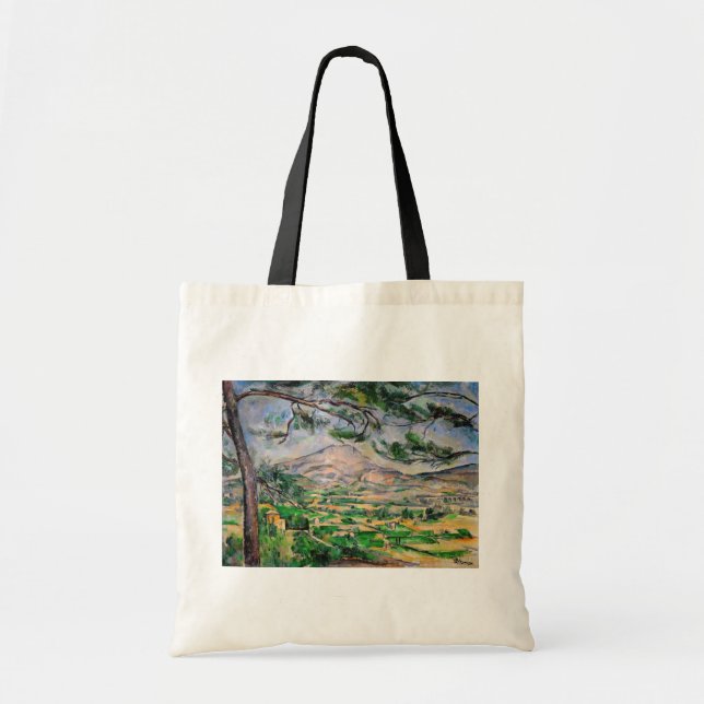 Bolso De Tela Paul Cezanne - Mont Sainte-Victoire y Pino Grande (Frente)