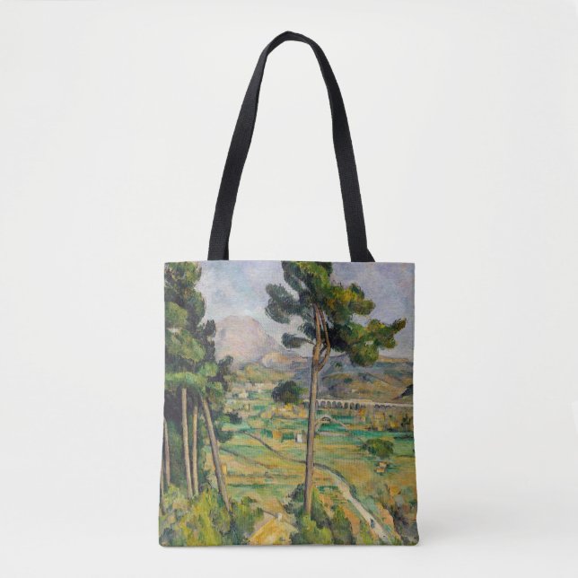 Bolso De Tela Paul Cezanne - Mont Sainte-Victoire y Viaducto (Anverso)