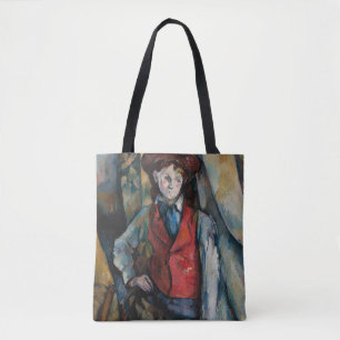 Bolso De Tela Paul Cezanne - Niño en el chaleco rojo