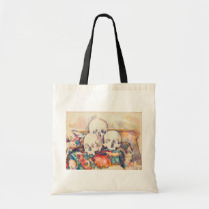 Bolso De Tela Paul Cezanne - The Three Skull Watercolor