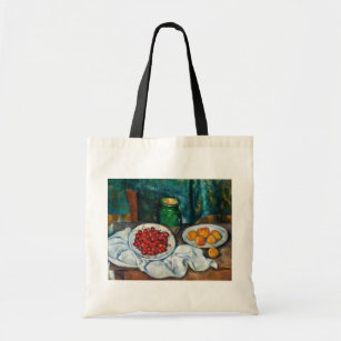 Bolso De Tela Paul Cezanne - Todavía la vida con cerezas y guiso