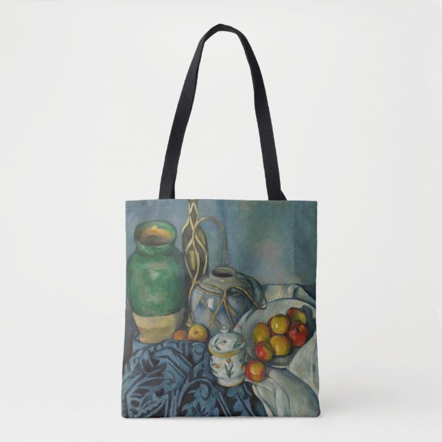 Bolso De Tela Paul Cezanne - Todavía la vida con manzanas (Anverso)