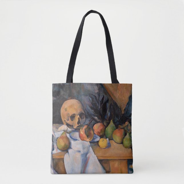 Bolso De Tela Paul Cezanne - Todavía la vida con Skull (Anverso)