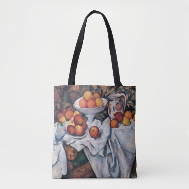 Bolso De Tela Paul Cezanne - Todavía vida, manzanas y Naranjas (Anverso)