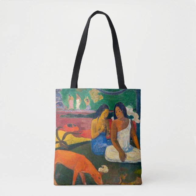 Bolso De Tela Paul Gauguin - Arearea / El Perro Rojo (Anverso)