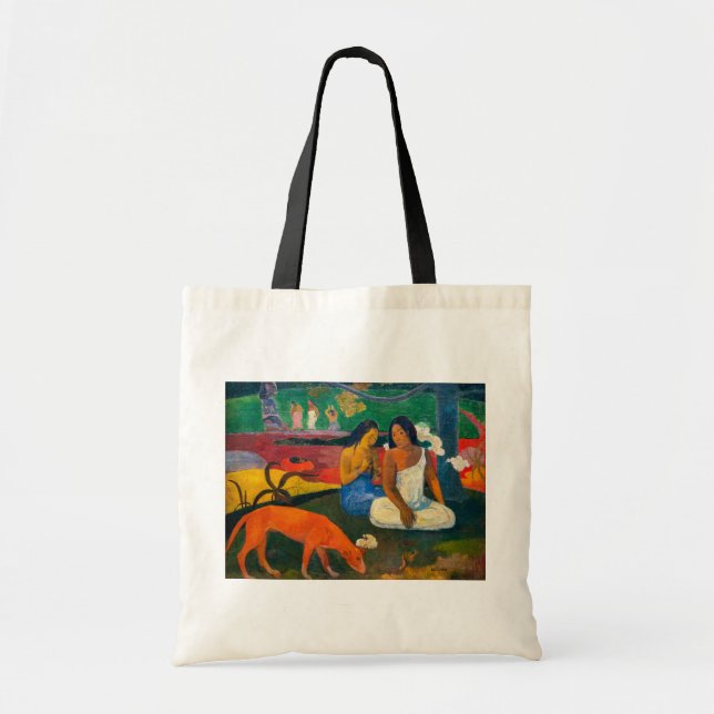 Bolso De Tela Paul Gauguin - Arearea / El Perro Rojo (Frente)