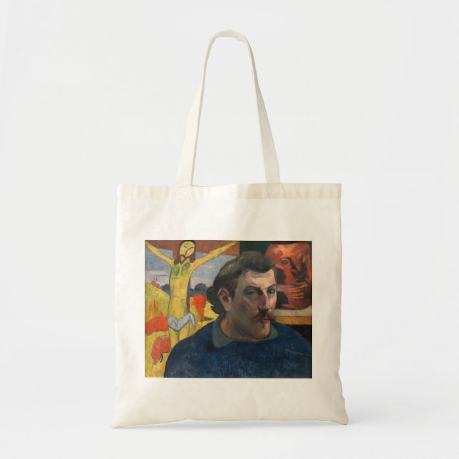 Bolso De Tela Paul Gauguin - Autoretrato con Cristo Amarillo (Frente)
