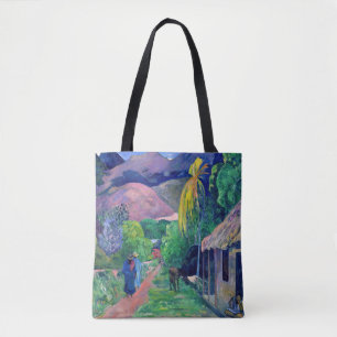 Bolso De Tela Paul Gauguin - Calle en Tahití