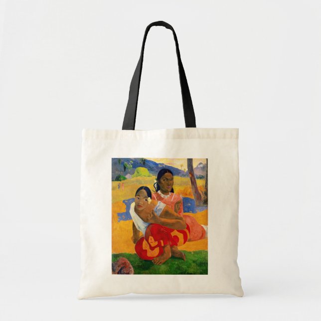 Bolso De Tela Paul Gauguin - ¿Cuándo Te Casarás? (Frente)
