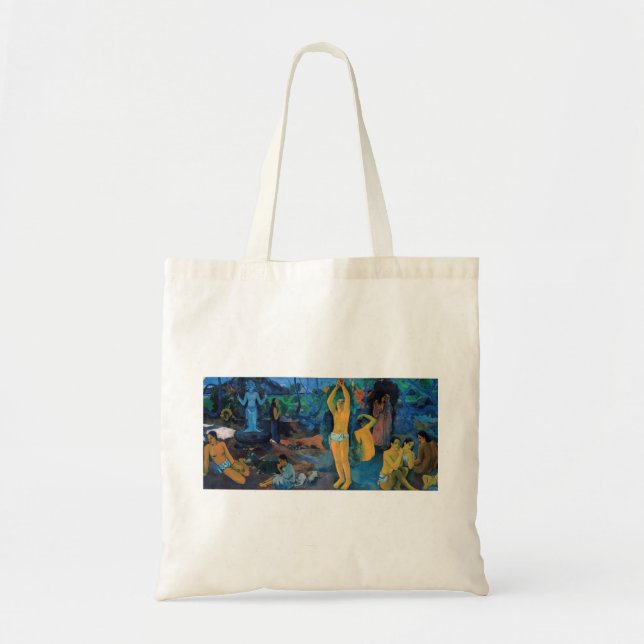 Bolso De Tela Paul Gauguin - ¿De Dónde Venimos? (Frente)