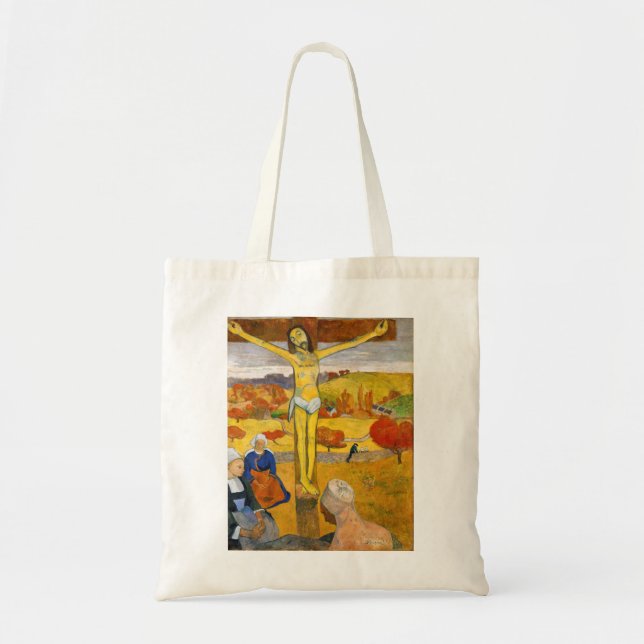 Bolso De Tela Paul Gauguin - El Cristo amarillo (Frente)