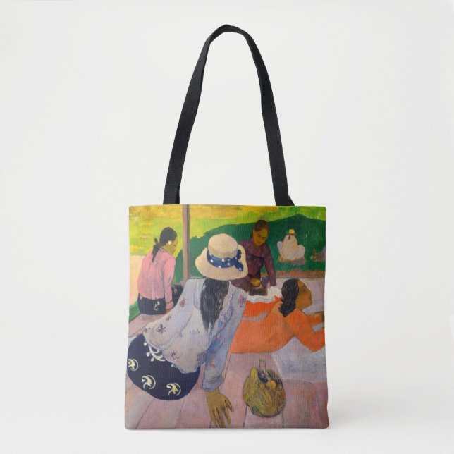 Bolso De Tela Paul Gauguin - La siesta (Anverso)