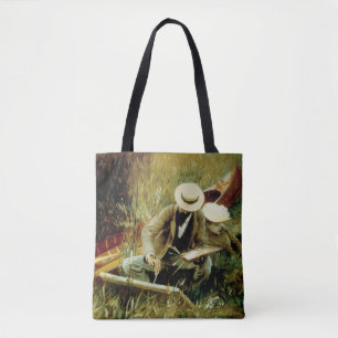 Bolso De Tela Paul Helleu Sketching con su esposa