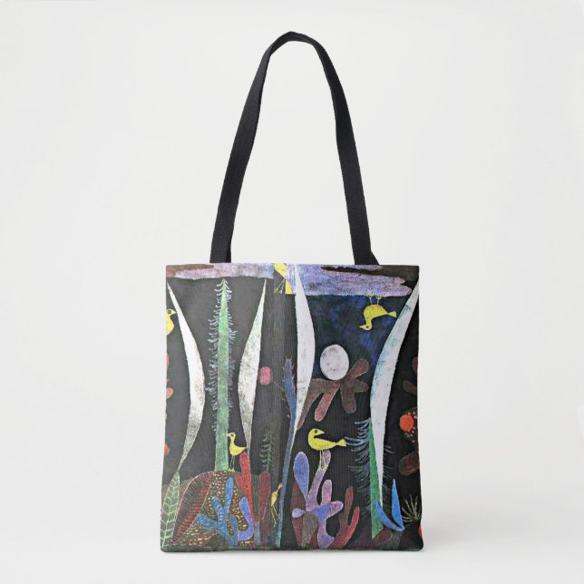Bolso De Tela Paul Klee art: Landscape with Yellow Birds (Anverso)