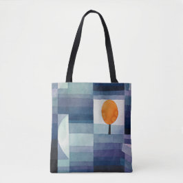 Bolso De Tela Paul Klee Harbinger de otoño. Arte azul vintage