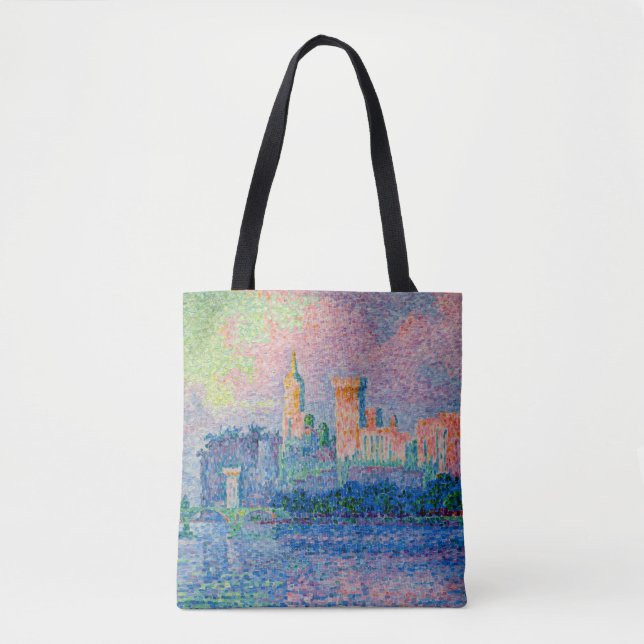 Bolso De Tela Paul Signac - El Palacio Papal, Aviñón (Anverso)