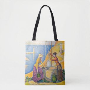 Bolso De Tela Paul Signac - Mujeres en el pozo