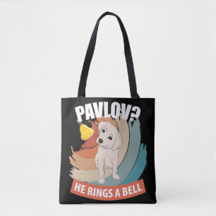 Bolso De Tela Pavlov Anda una Campana - Perro de Pavlov