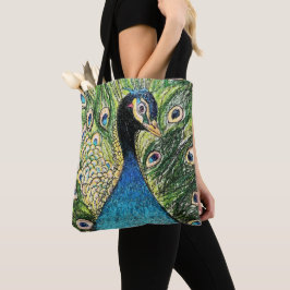 Bolso De Tela Pavo Anatra Mandarina