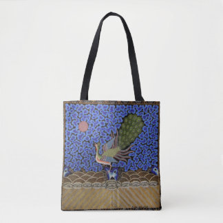 Bolso De Tela pavo real, arte chino, vintage