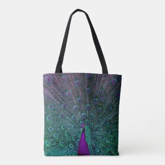 BOLSO DE TELA PAVO REAL FLORECIENTE