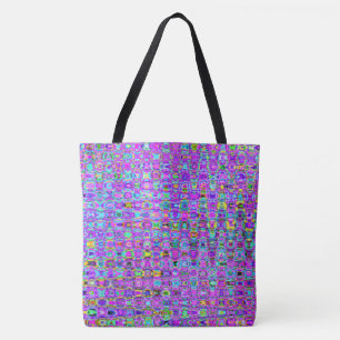 Bolso De Tela Pavo Real Púrpura