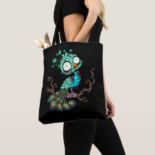 Bolso De Tela Pavo real zombie