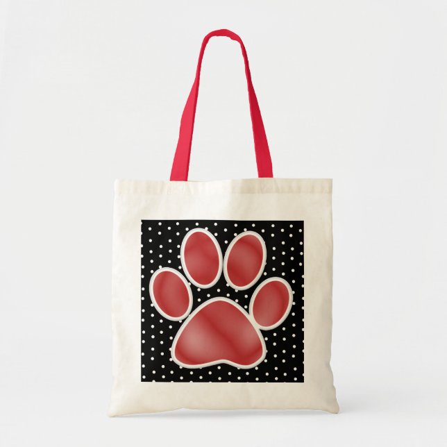 Bolso De Tela Paw Imprimir Tote... : ) SRF (Frente)