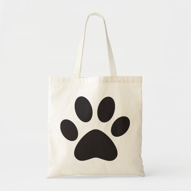 Bolso De Tela Paw Print Dog Cat Animal Mascota Fopy Puppy (Frente)