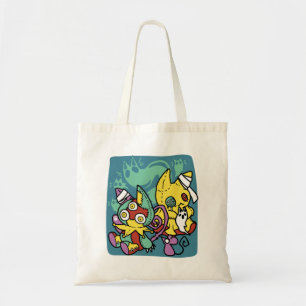 Bolso De Tela Paw-sitivamente Espantoso   Gatos Monstruosos de H