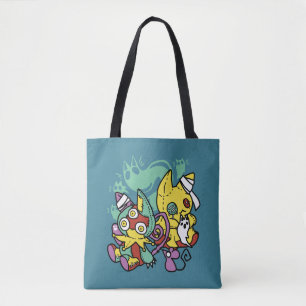 Bolso De Tela Paw-sitivamente Espantoso   Gatos Monstruosos de H