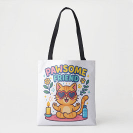 Bolso De Tela Pawsome Friend Because Every Cat Deserves Love