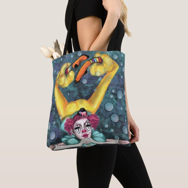 Bolso De Tela Payaso Acrobat Tote Bag (Detalle)