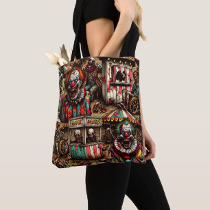 Bolso De Tela Payaso de Carnaval espeluznante Zombie Halloween