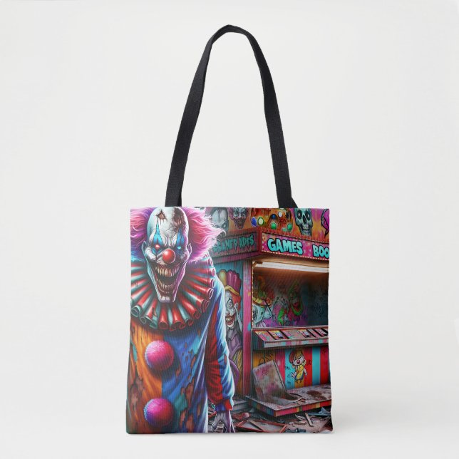 Bolso De Tela Payaso de Carnaval espeluznante Zombie Halloween (Anverso)