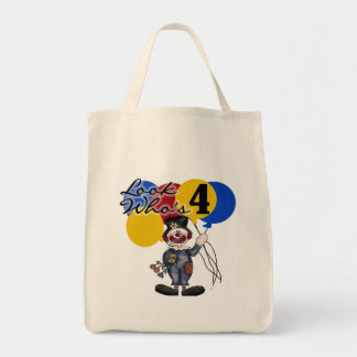 Bolso De Tela Payaso de Circo 4 camisetas de cumpleaños y regalo
