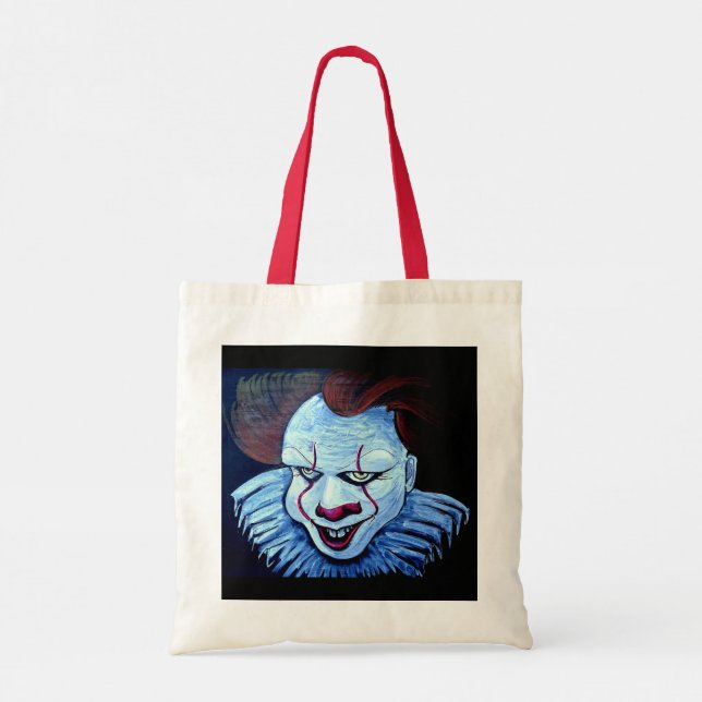 Bolso De Tela Payaso: Malvado (Reverso)