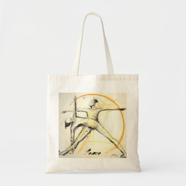 Bolso De Tela Paz (Frente)