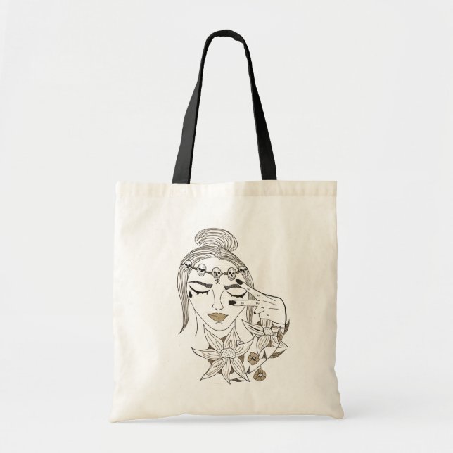 Bolso De Tela Paz (Frente)