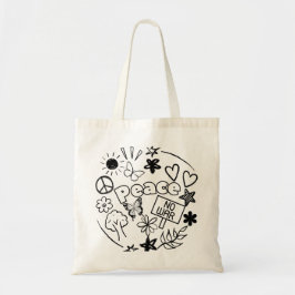 Bolso De Tela Paz