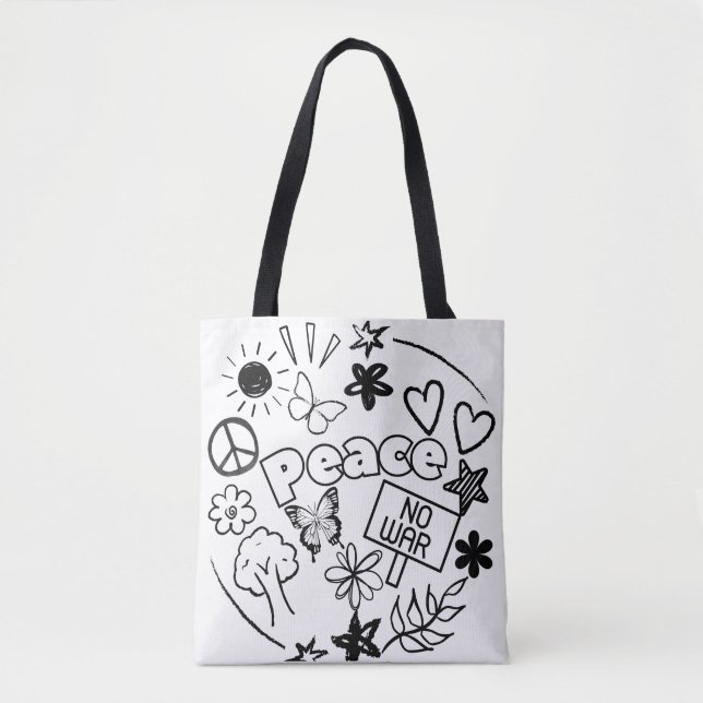 Bolso De Tela Paz (Anverso)