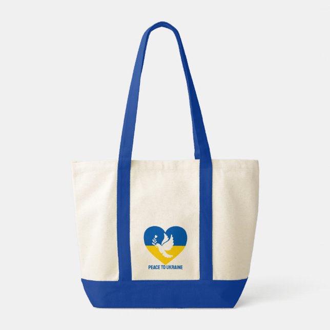 Bolso De Tela Paz a Ucrania (Reverso)
