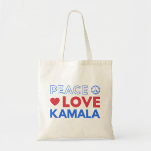 Bolso De Tela Paz Amar Kamala I - Kamala Harris Por Presidente